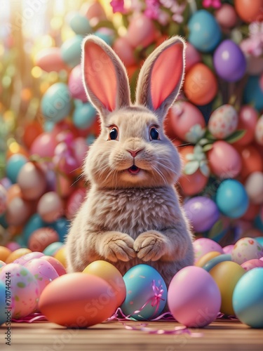 easter bunny and eggs © Old Landscape