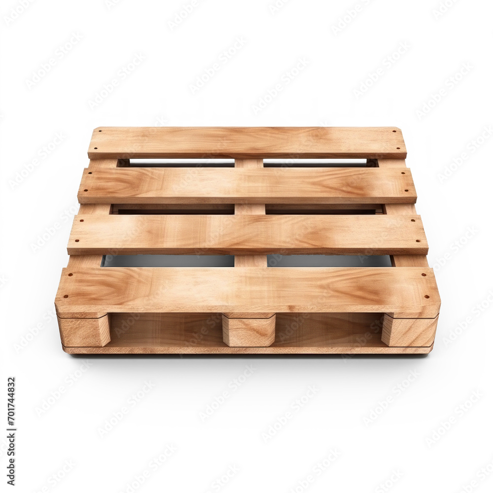 wooden crate on isolate transparency background, PNG