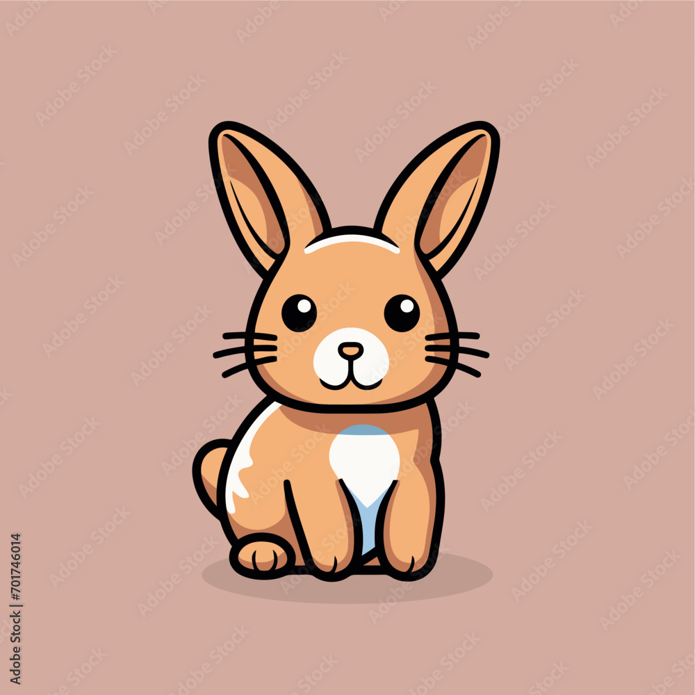 Fototapeta premium Rabbit Icon Vector illustration