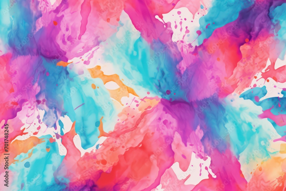 Vibrant abstract explosion of colors resembling blooming art. Colorful abstract watercolor texture with dynamic visual effect