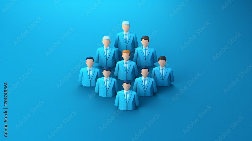 Diverse Corporate Team in 3D Icon Represents Success and Unity in Professional Business Management and Collaboration Diverse Corporate Team in 3D Icon Represents Success and Unity in Professional Business Management and Collaboration