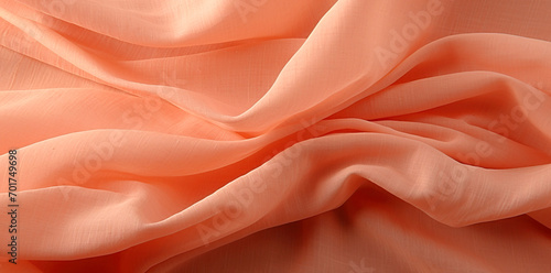  peach-coloured linen cloth