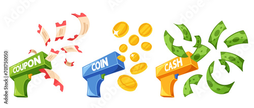 Money Guns, Novelty Device That Shoots Out Paper Currency, Coins or Coupons, Adding Fun To Events And Celebrations