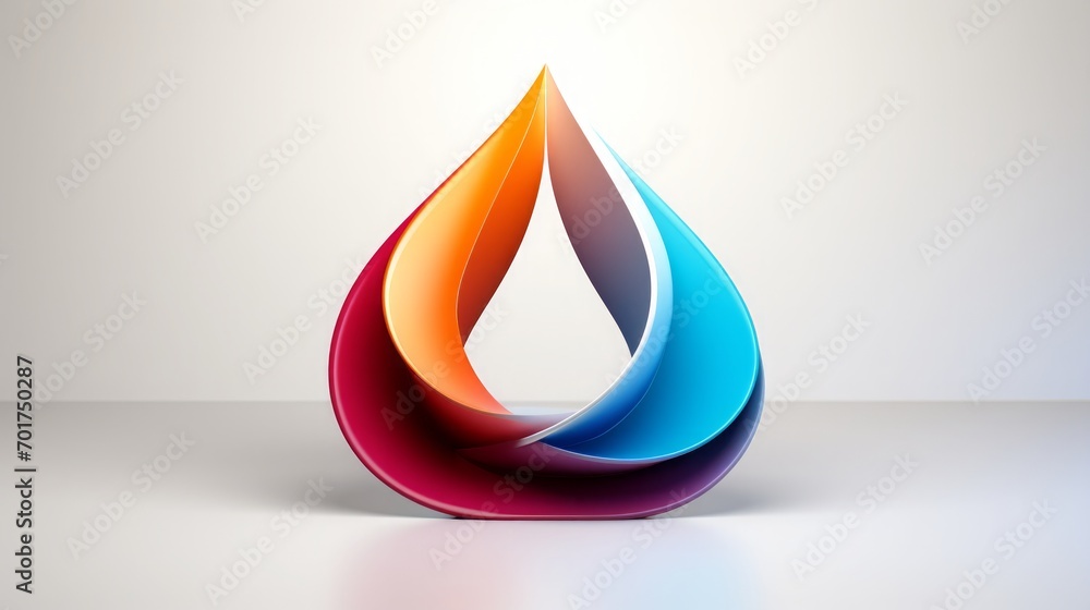 3d logo illustration in modern gradient style. geometric 3d gradient shiny abstract logotype element with shadow creative figure design 3d logo illustration in modern gradient style. geometric 3d gradient shiny abstract logotype element with shadow creative figure design