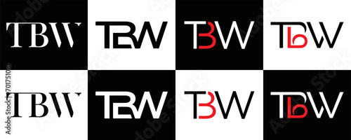  TBW logo. T B W design. White TBW letter. TBW, T B W letter logo design. T B W letter logo design in FIVE, FOUR, THREE, style. letter logo set in one artboard. T B W letter logo vector design.	
 photo