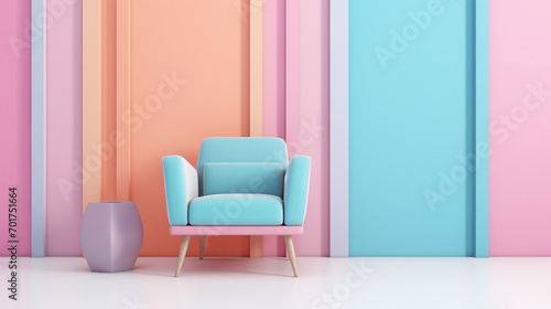 Pastel pink blue background