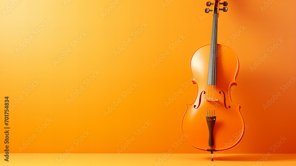 violin, orange and yellow photograph of a cello, in the style of abstract minimalism violin, orange and yellow photograph of a cello, in the style of abstract minimalism