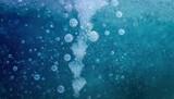 blue frozen bubble pattern with copy space, texture for web design, banners and wallpapers