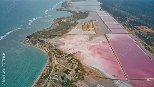 Foto tomas aéreas de Paraguaná, salinas de las y cabo san román en falcón Venezuela