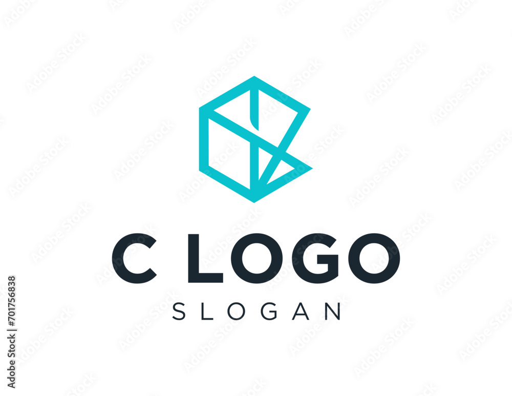 Fototapeta premium The logo design is about C Letter and was created using the Corel Draw 2018 application with a white background.