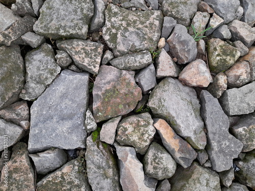 irregular texture wall of rock stone