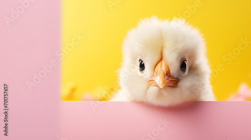 Creative animal concept. Chicken hen