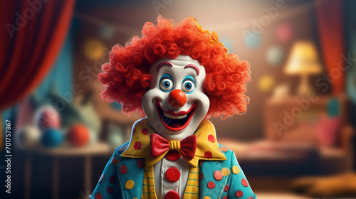 Cartoon clown illustration picture 