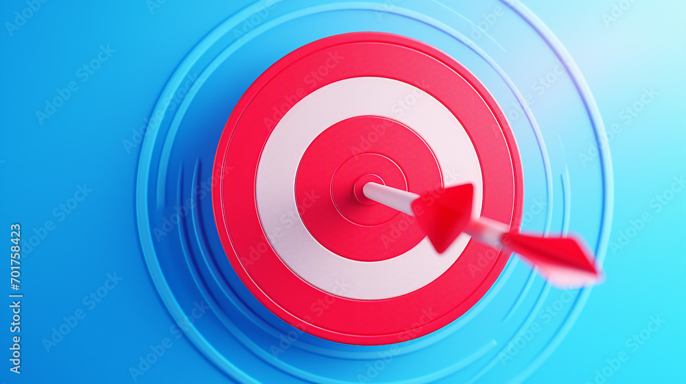 Strategic 3D Target Landing Page with Red Arrows in Bullseye Symbolizing Digital Marketing Success and Modern Business Strategy Concept Strategic 3D Target Landing Page with Red Arrows in Bullseye Symbolizing Digital Marketing Success and Modern Business Strategy Concept