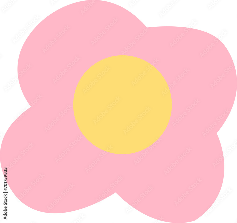 illustration of a pink flower illustration of a pink flower