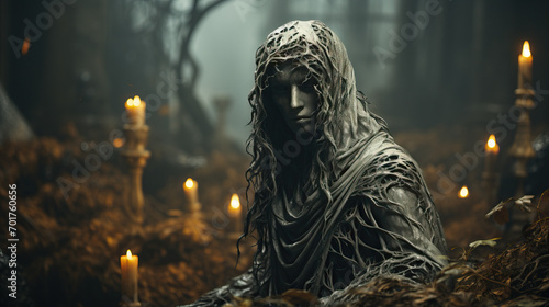  The Legend of the Ghost in the Forest, A Phantom Among Leaves Unveiling Mysterious Tales of Otherworldly Presence photo