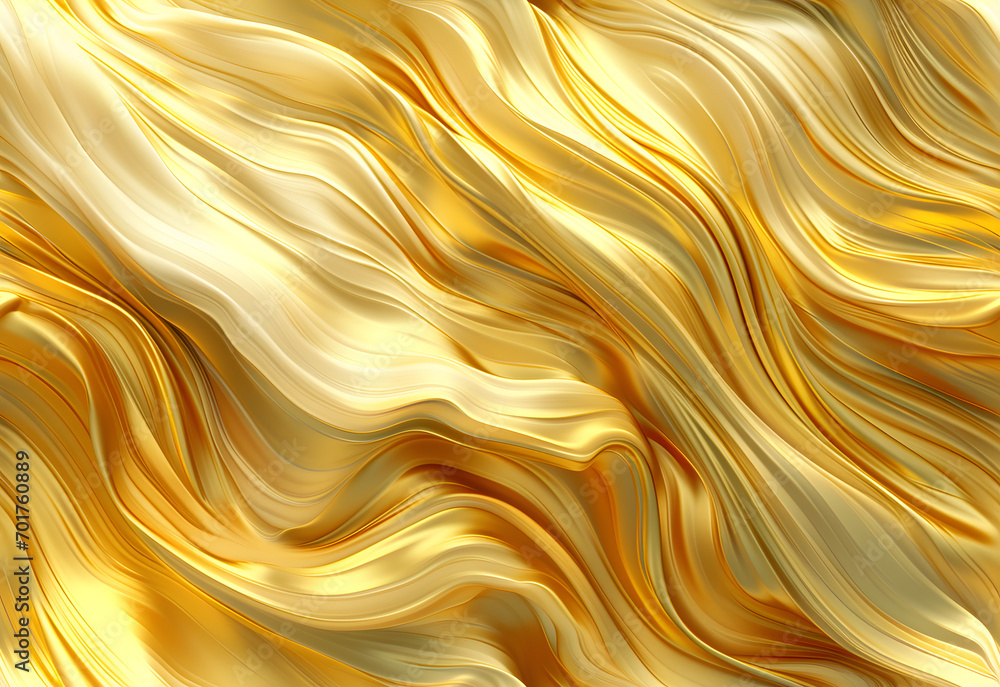Luminous Golden Flow - Abstract Metallic Texture Luminous Golden Flow - Abstract Metallic Texture