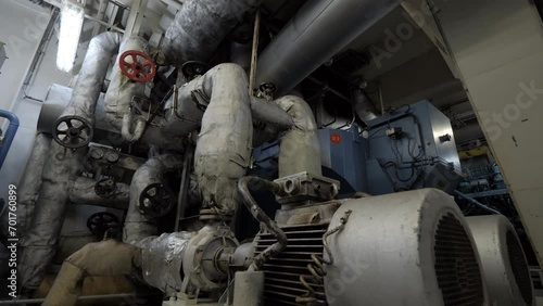 Steam and condensate pumps with electric motors on auxiliary boiler system