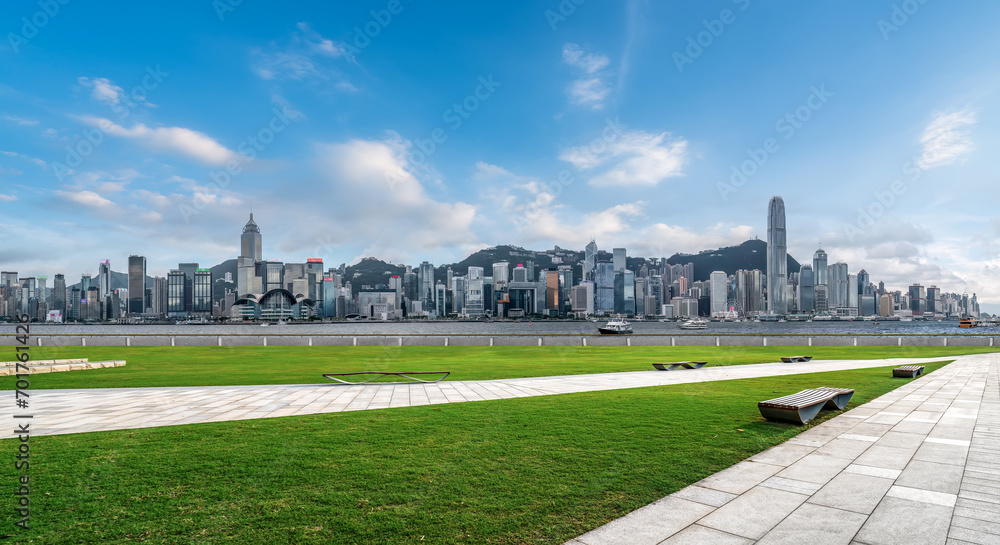 Obraz premium Street View of Hong Kong Harbour City