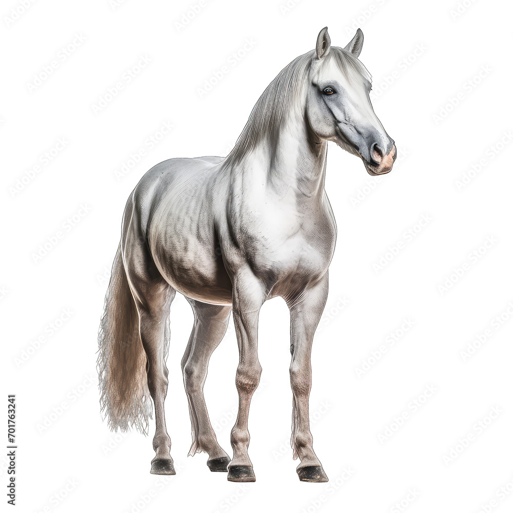 Fototapeta premium Arabian Horse isolate on transparent background, png file