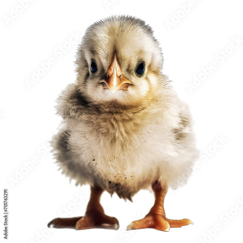 baby chicken isolate on transparent background, png file