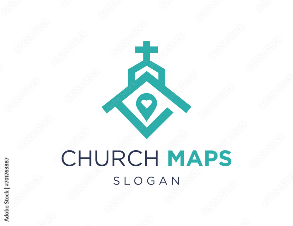 The logo design is about Church Maps and was created using the Corel Draw 2018 application with a white background. The logo design is about Church Maps and was created using the Corel Draw 2018 application with a white background.