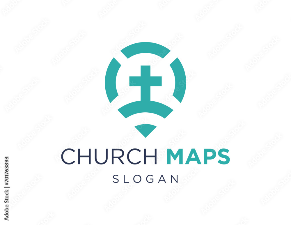 The logo design is about Church Maps and was created using the Corel Draw 2018 application with a white background. The logo design is about Church Maps and was created using the Corel Draw 2018 application with a white background.
