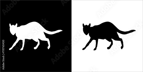  Illustration vector graphics of cat icon