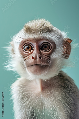 Portrait of a macaque monkey