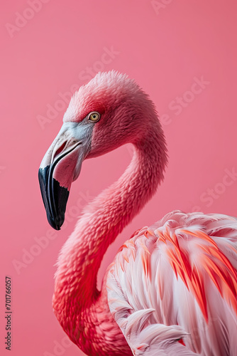 Portrait of a flamingo