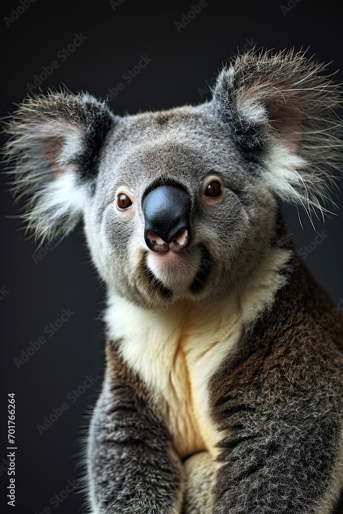 A cute koala looking at the camera A cute koala looking at the camera