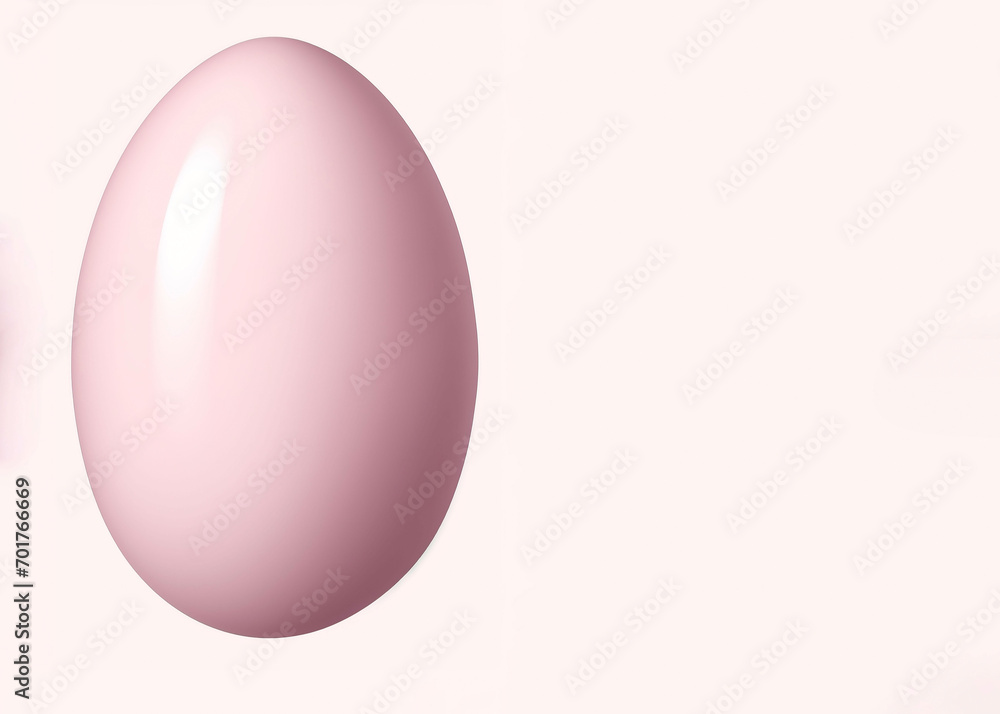 Easter eggs on a colored plain background, close-up. top view with copy space. Generative AI Easter eggs on a colored plain background, close-up. top view with copy space. Generative AI