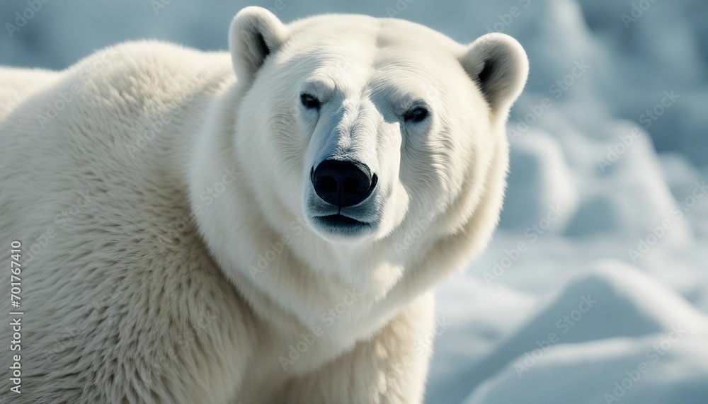 Polar bear (Ursus maritimus) on the pack ice. Polar bear (Ursus maritimus) on the pack ice.