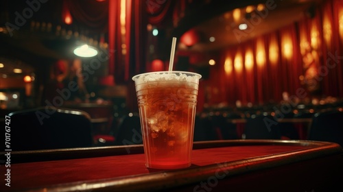 A cold coke at the cinema photo