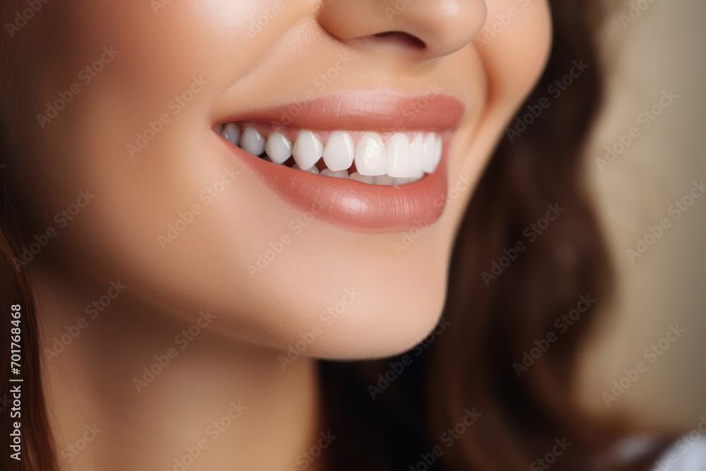 Fototapeta premium The Beautiful nature woman lip. ai generated.