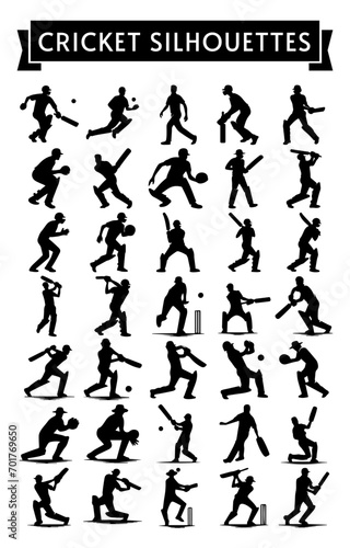 CRICKET SILHOUETTES