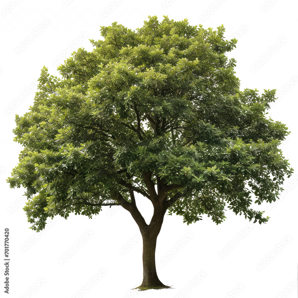 beautiful tree isolated on white