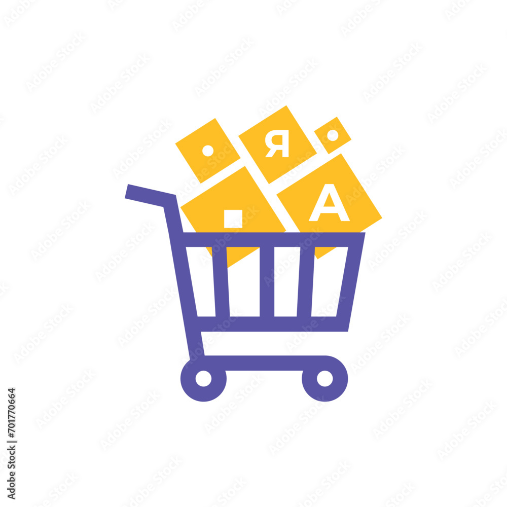 Trolley icon vector, illustration logo template in trendy style Trolley icon vector, illustration logo template in trendy style