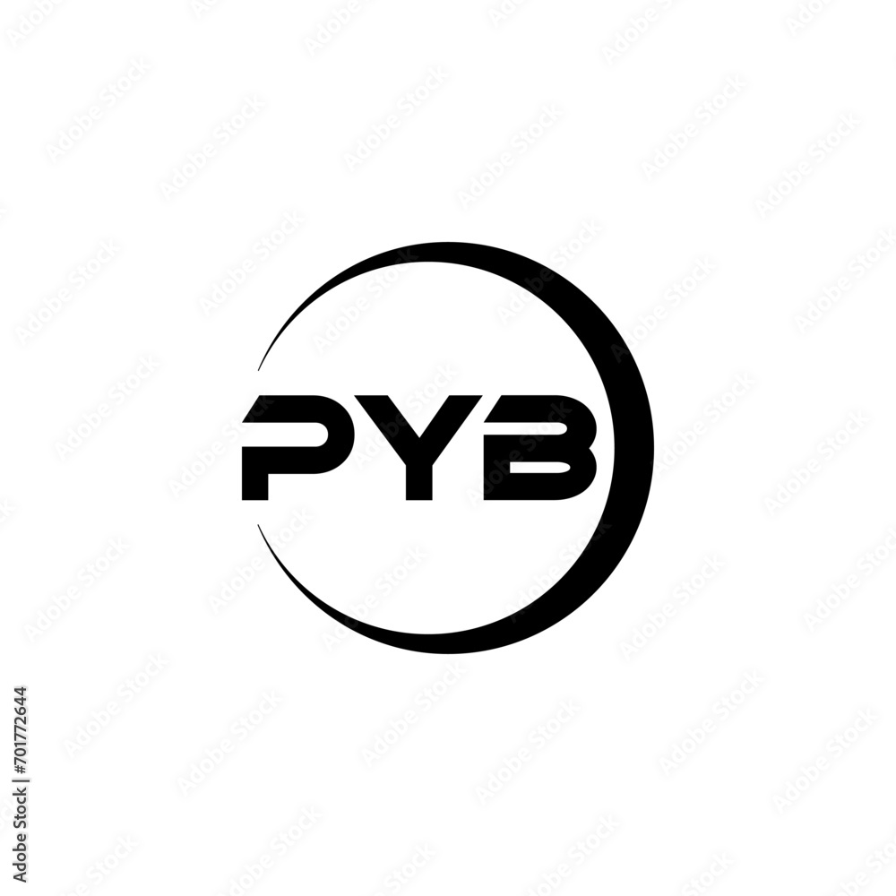 PYB letter logo design with white background in illustrator, cube logo, vector logo, modern alphabet font overlap style. calligraphy designs for logo, Poster, Invitation, etc. PYB letter logo design with white background in illustrator, cube logo, vector logo, modern alphabet font overlap style. calligraphy designs for logo, Poster, Invitation, etc.