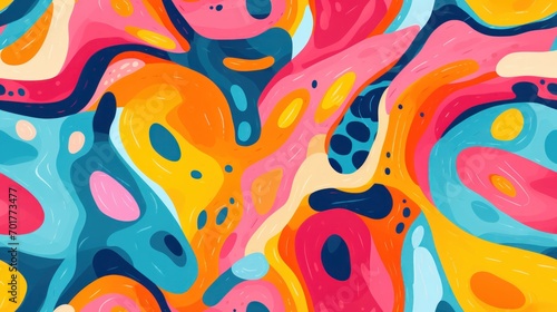  a colorful abstract painting with lots of different colors and sizes of paint on the bottom half of the image and the bottom half of the top half of the image. © Olga