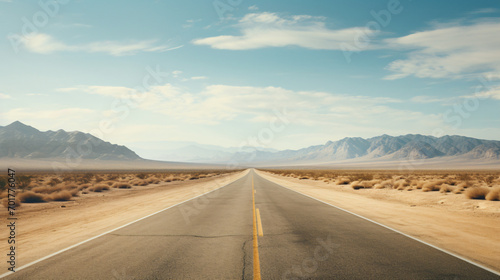 Endless road driving drives drive empty desert landscape © Muzamil