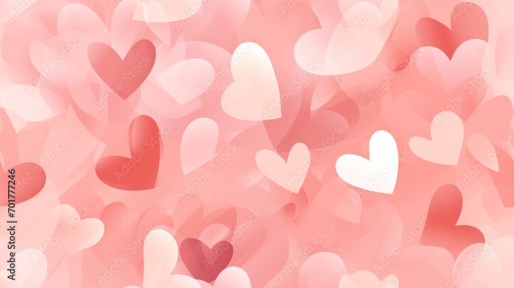  a bunch of hearts that are on a pink background with white and red hearts in the shape of a heart.