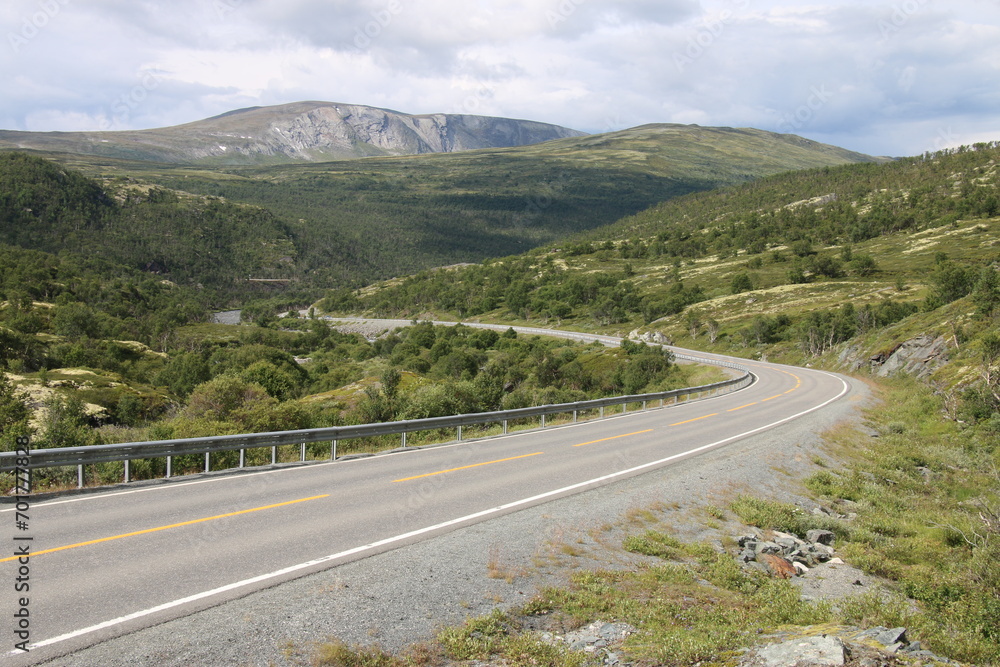mountain road in the mountains