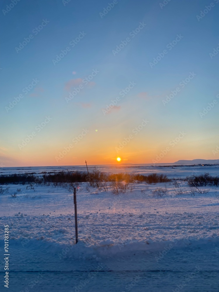 sunset on the beach