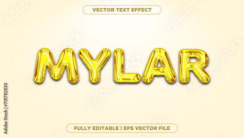 Mylar Balloon Text Effect | AI Vector File
