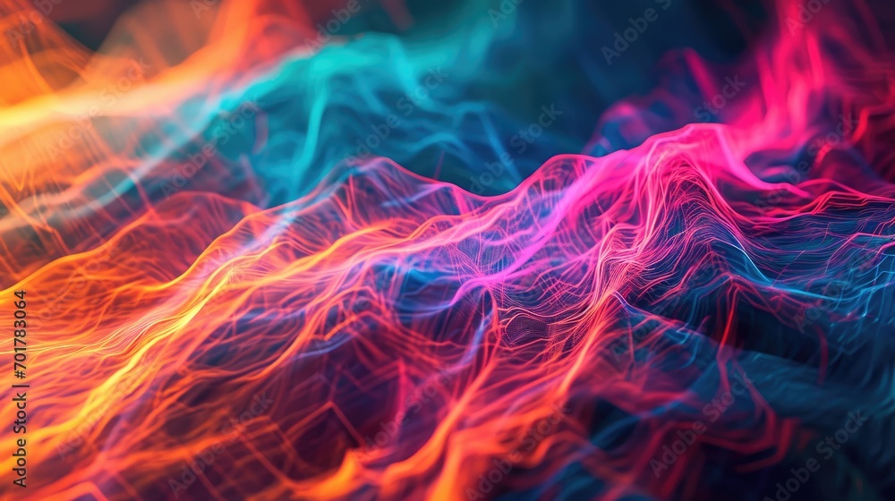 Background image of abstract colorful wavy waves Background image of abstract colorful wavy waves