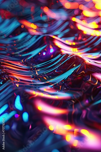 Background image of abstract colorful wavy waves