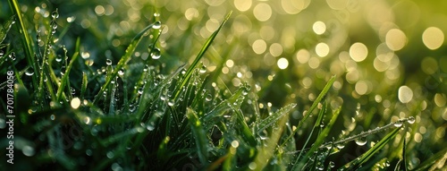 Panel kuchenny z motywem Green grass close up in a summer park