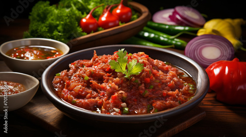 Northern Thai Meat and Tomato Spicy Dip Nam prik