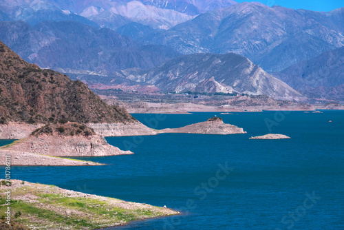 Reservoir Dam Potrerillos (Embalse Dique Potrerillos), Mendoza, Argentina